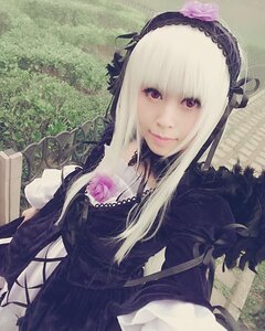 Rating: Safe Score: 0 Tags: 1girl blonde_hair dress flower hairband jewelry joints lips lolita_hairband long_hair looking_at_viewer necklace purple_eyes rose smile solo suigintou upper_body User: admin