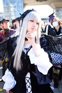 Rating: Safe Score: 0 Tags: 3d black_dress blurry blurry_background blurry_foreground depth_of_field dress figure frills hairband indoors long_hair long_sleeves multiple_girls photo red_eyes ribbon solo solo_focus suigintou wings User: admin