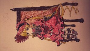 Rating: Safe Score: 0 Tags: 1girl blonde_hair blue_eyes bonnet bow dress flower frills full_body image lolita_fashion long_hair long_sleeves red_dress red_flower rose shinku solo standing traditional_media twintails User: admin