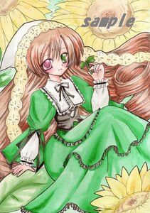 Rating: Safe Score: 0 Tags: 1girl auto_tagged brown_hair dress flower frills green_dress green_eyes hat heterochromia image long_hair long_sleeves looking_at_viewer marker_(medium) red_eyes solo suiseiseki traditional_media very_long_hair User: admin