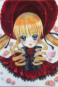 Rating: Safe Score: 0 Tags: 1girl auto_tagged blonde_hair blue_eyes blush dress drill_hair flower hat image long_hair looking_at_viewer marker_(medium) petals photo red_dress rose rose_petals shinku smile solo traditional_media twin_drills twintails watercolor_(medium) User: admin