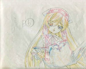 Rating: Safe Score: 0 Tags: 1girl blonde_hair blue_eyes dress flower frills heterochromia image long_hair long_sleeves looking_at_viewer simple_background solo suiseiseki traditional_media upper_body very_long_hair User: admin