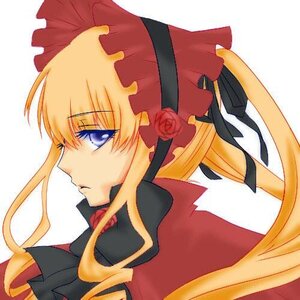 Rating: Safe Score: 0 Tags: 1girl blonde_hair blue_eyes bonnet bow flower hat image long_hair portrait profile rose shinku sidelocks simple_background solo twintails white_background User: admin