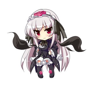 Rating: Safe Score: 0 Tags: 1girl bangs black_dress black_ribbon blush chibi closed_mouth dress eyebrows_visible_through_hair frills full_body gothic_lolita hairband image lolita_fashion long_hair long_sleeves red_eyes ribbon rose silver_hair smile solo standing striped suigintou vertical_stripes very_long_hair white_background User: admin