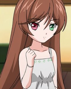 Rating: Safe Score: 0 Tags: 1girl bangs bare_shoulders brown_hair clenched_hand closed_mouth collarbone dress green_eyes heterochromia image indoors long_hair looking_at_viewer red_eyes solo suiseiseki sundress upper_body very_long_hair User: admin