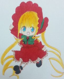 Rating: Safe Score: 0 Tags: 1girl blonde_hair blue_eyes blurry blurry_foreground bonnet bow bowtie depth_of_field dress flying full_body green_bow green_neckwear hat image long_hair long_sleeves looking_at_viewer motion_blur open_mouth photo red_dress shinku solo standing twintails very_long_hair User: admin