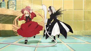 Rating: Safe Score: 0 Tags: 2girls black_wings blonde_hair closed_eyes dress drill_hair frills hat image long_hair long_sleeves multiple_girls pair pink_bow red_dress shinku silver_hair suigintou very_long_hair wings User: admin