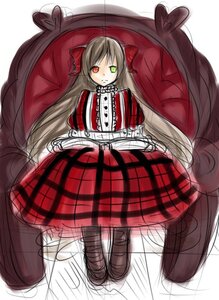 Rating: Safe Score: 0 Tags: 1girl dress full_body green_eyes heterochromia image long_hair long_sleeves looking_at_viewer red_eyes shoes solo suiseiseki very_long_hair User: admin