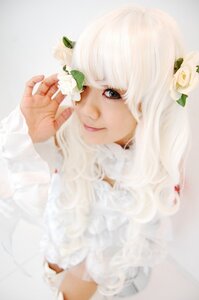 Rating: Safe Score: 0 Tags: 1girl bangs closed_mouth flower hair_flower hair_ornament kirakishou lips long_hair looking_at_viewer solo white_flower white_hair User: admin