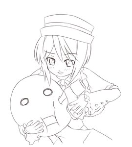 Rating: Safe Score: 0 Tags: 1girl :d blush doll eyebrows_visible_through_hair frills greyscale hat holding image long_sleeves looking_at_viewer monochrome open_mouth short_hair smile solo souseiseki striped stuffed_animal top_hat vertical_stripes User: admin