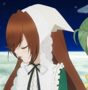 Rating: Safe Score: 0 Tags: 1girl beach blush brown_hair closed_eyes dress frills from_side image long_hair long_sleeves ocean outdoors profile solo suiseiseki User: admin