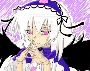 Rating: Safe Score: 0 Tags: 1girl black_wings flower hairband image lolita_hairband looking_at_viewer pink_eyes ribbon smile solo suigintou white_hair wings User: admin