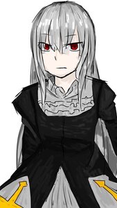 Rating: Safe Score: 0 Tags: 1girl bangs black_dress closed_mouth dress eyebrows_visible_through_hair frills hair_between_eyes image long_hair long_sleeves looking_at_viewer red_eyes simple_background solo suigintou upper_body white_background User: admin