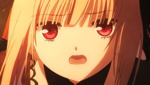 Rating: Safe Score: 3 Tags: 1girl bangs blonde_hair blunt_bangs close-up eyebrows_visible_through_hair face image looking_at_viewer open_mouth red_eyes solo suigintou User: admin