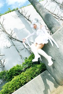 Rating: Safe Score: 0 Tags: 1girl bare_tree boots cloud day dress high_heel_boots high_heels kirakishou outdoors sky solo tree white_dress white_footwear white_hair User: admin