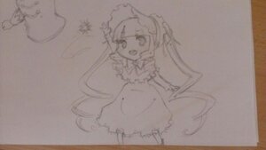 Rating: Safe Score: 0 Tags: 1girl image long_hair maid_headdress open_mouth photo shinku sketch smile solo traditional_media User: admin