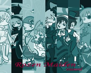 Rating: Safe Score: 0 Tags: 6+girls blue_theme bow dress frills gothic_lolita hairband hat image lolita_fashion long_hair monochrome multiple multiple_girls shinku smile souseiseki suigintou suiseiseki tagme top_hat twintails User: admin