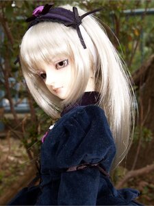 Rating: Safe Score: 0 Tags: 1girl bangs black_dress black_ribbon blurry blurry_background blurry_foreground closed_mouth depth_of_field doll dress hair_ribbon hairband long_hair long_sleeves outdoors photo puffy_sleeves ribbon solo suigintou upper_body User: admin