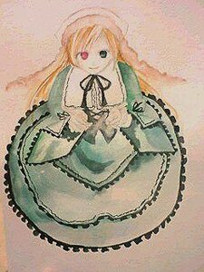 Rating: Safe Score: 0 Tags: 1girl blonde_hair dress frills full_body green_dress heterochromia image long_hair long_sleeves looking_at_viewer red_eyes ribbon solo suiseiseki very_long_hair User: admin