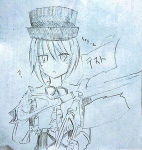 Rating: Safe Score: 0 Tags: 1girl ascot bangs blue_theme eyebrows_visible_through_hair gloves hair_between_eyes hat image looking_at_viewer military military_uniform monochrome short_hair solo souseiseki upper_body User: admin