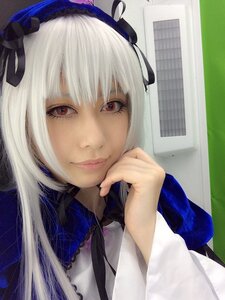 Rating: Safe Score: 0 Tags: 1girl bangs closed_mouth dress frills hairband lips long_hair looking_at_viewer red_eyes ribbon smile solo suigintou white_hair User: admin