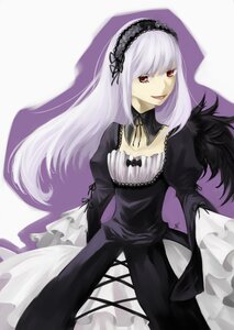 Rating: Safe Score: 0 Tags: 1girl black_dress black_ribbon cowboy_shot detached_collar dress frilled_sleeves frills hairband image juliet_sleeves lolita_fashion lolita_hairband long_hair long_sleeves looking_at_viewer puffy_sleeves red_eyes silver_hair smile solo suigintou very_long_hair User: admin