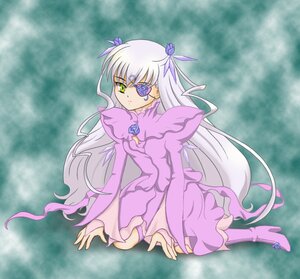 Rating: Safe Score: 0 Tags: 1girl auto_tagged barasuishou boots dress eyepatch flower frills full_body image knee_boots kneeling long_hair long_sleeves purple_flower purple_rose ribbon rose silver_hair solo very_long_hair User: admin