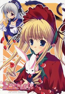 Rating: Safe Score: 0 Tags: 2girls blonde_hair blue_eyes blush bonnet dress flower hairband image long_hair long_sleeves looking_at_viewer multiple_girls pair purple_eyes red_dress rose shinku silver_hair stuffed_animal suigintou twintails User: admin