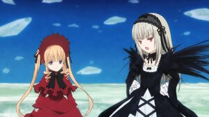 Rating: Safe Score: 0 Tags: 2girls black_wings blonde_hair blue_eyes bonnet bow day dress flower frills hairband image long_hair long_sleeves multiple_girls open_mouth outdoors pair red_dress red_eyes shinku silver_hair sky suigintou twintails very_long_hair wings User: admin