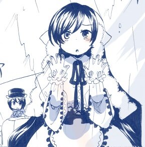 Rating: Safe Score: 0 Tags: 1boy 1girl bangs blush dress frills hat image long_hair long_sleeves monochrome pair ribbon short_hair souseiseki suiseiseki User: admin