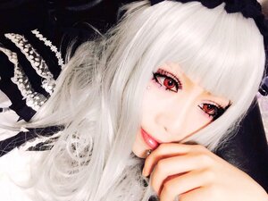 Rating: Safe Score: 0 Tags: 1girl bangs blunt_bangs closed_mouth face lips looking_at_viewer mole nail_polish portrait red_eyes solo suigintou white_hair User: admin