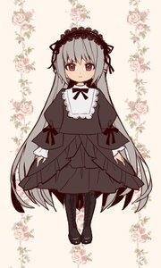 Rating: Safe Score: 0 Tags: 1girl black_dress black_footwear black_hairband black_legwear blush closed_mouth dress flower frills full_body hairband image juliet_sleeves lolita_fashion long_hair long_sleeves looking_at_viewer pantyhose puffy_sleeves ribbon rose shoes silver_hair smile solo standing striped suigintou vertical_stripes very_long_hair User: admin