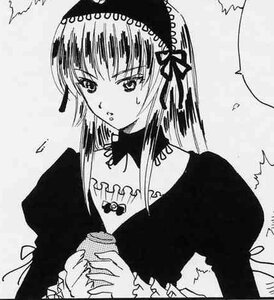 Rating: Safe Score: 0 Tags: 1girl blush dress greyscale hairband holding image lolita_hairband long_sleeves looking_at_viewer monochrome multiple_girls rain ribbon solo suigintou trembling upper_body wings User: admin