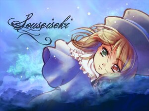 Rating: Safe Score: 0 Tags: 1girl blonde_hair blue_dress capelet closed_mouth dress eyebrows_visible_through_hair frills hat heterochromia image long_sleeves looking_at_viewer red_eyes solo souseiseki upper_body User: admin