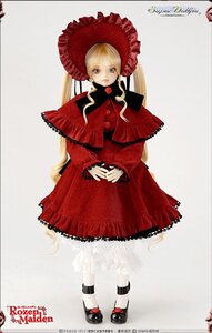 Rating: Safe Score: 0 Tags: 1girl blonde_hair bonnet capelet doll dress frills full_body long_sleeves looking_at_viewer red_dress shinku solo standing umbrella white_legwear User: admin