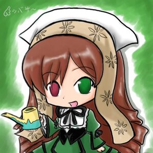 Rating: Safe Score: 0 Tags: 1girl :d brown_hair chibi dress full_body green_eyes head_scarf heterochromia image long_hair long_sleeves looking_at_viewer open_mouth outdoors red_eyes smile solo suiseiseki very_long_hair watering_can User: admin