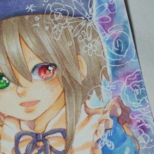 Rating: Safe Score: 0 Tags: 1girl bare_shoulders blue_ribbon collarbone eyebrows_visible_through_hair hat image neck_ribbon open_mouth portrait red_eyes ribbon smile solo souseiseki traditional_media User: admin