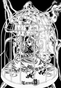 Rating: Safe Score: 0 Tags: 1girl auto_tagged bonnet dress frills full_body greyscale image long_hair long_sleeves monochrome shinku solo suigintou twintails very_long_hair wings User: admin