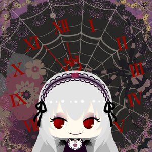 Rating: Safe Score: 0 Tags: 1girl bangs black_dress black_wings chibi dress flower frills hairband image long_hair long_sleeves looking_at_viewer red_eyes ribbon silver_hair smile solo suigintou wings User: admin