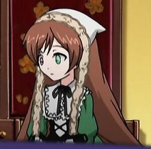 Rating: Safe Score: 0 Tags: 1girl blurry brown_hair depth_of_field dress frills green_dress green_eyes head_scarf image long_hair long_sleeves solo suiseiseki upper_body User: admin