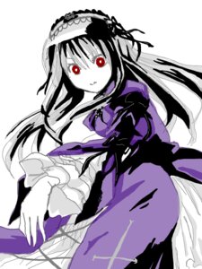 Rating: Safe Score: 0 Tags: 1girl black_hair dress frills hairband image long_hair long_sleeves looking_at_viewer red_eyes simple_background solo suigintou white_background wings User: admin