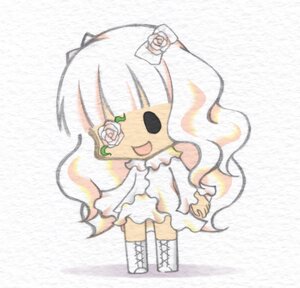 Rating: Safe Score: 0 Tags: 1girl :d auto_tagged boots chibi dress flower full_body image kirakishou long_hair long_sleeves open_mouth rose smile solo standing thighhighs white_dress white_flower white_footwear white_hair white_rose User: admin