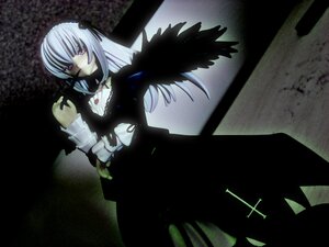 Rating: Safe Score: 0 Tags: 1girl black_dress black_wings cross dress feathered_wings flower frilled_sleeves frills hairband image long_hair long_sleeves looking_at_viewer pink_eyes rose silver_hair solo suigintou wings User: admin