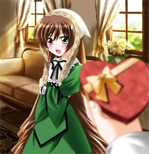 Rating: Safe Score: 0 Tags: 1girl blurry blurry_foreground blush box brown_hair curtains depth_of_field dress flower frills gift green_dress green_eyes heart-shaped_box heterochromia image indoors long_hair long_sleeves looking_at_viewer open_mouth otoki_raku pov red_eyes rozen_maiden solo solo_focus suiseiseki sweatdrop valentine very_long_hair window User: admin