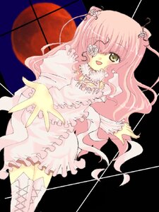 Rating: Safe Score: 0 Tags: 1girl boots cross dress eyepatch flower frills hair_ornament image kirakishou long_hair long_sleeves moon open_mouth pink_hair rose smile solo thorns yellow_eyes User: admin