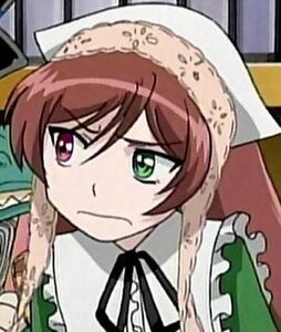 Rating: Safe Score: 0 Tags: 1girl apron brown_hair frills green_eyes hat head_scarf heterochromia image neck_ribbon ribbon solo suiseiseki User: admin