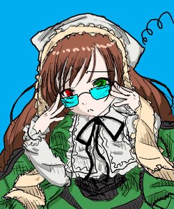 Rating: Safe Score: 0 Tags: 1girl brown_hair dress frills green_dress green_eyes heterochromia image lolita_fashion long_hair long_sleeves looking_at_viewer red_eyes simple_background solo suiseiseki twintails upper_body User: admin