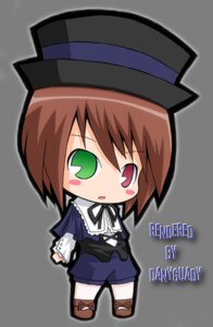Rating: Safe Score: 0 Tags: 1girl :o blush_stickers brown_hair chibi dress full_body green_eyes hat heterochromia image long_sleeves looking_at_viewer red_eyes ribbon short_hair solo souseiseki standing top_hat transparent_background User: admin