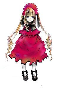 Rating: Safe Score: 0 Tags: 1girl blonde_hair blue_eyes bonnet bow bowtie dress full_body image long_hair long_sleeves looking_at_viewer red_dress shinku shoes simple_background solo standing twintails very_long_hair white_background User: admin