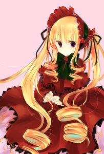 Rating: Safe Score: 0 Tags: 1girl blonde_hair bonnet bow dress drill_hair flower frills hairband image long_hair long_sleeves looking_at_viewer red_dress ribbon rose shinku solo twin_drills twintails User: admin